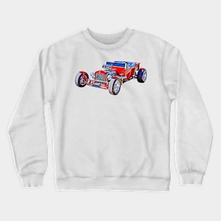 Ford Hotrod Red Vintage Cartoon Crewneck Sweatshirt